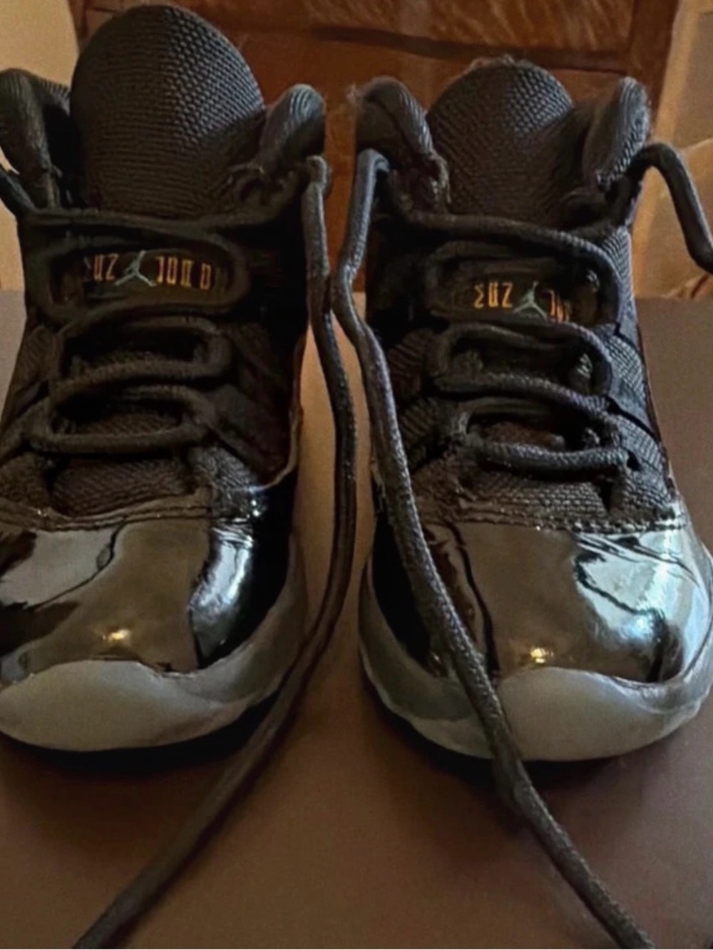 Jordan Kids' Black Patent Leather Sneakers